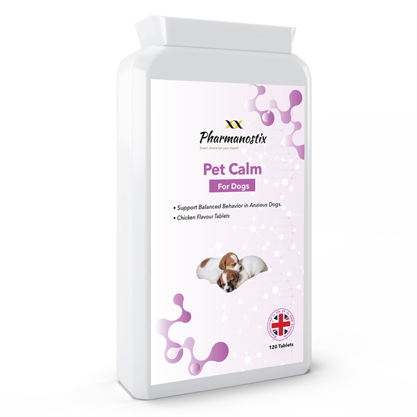 Pet Calm 120 Chicken Flavour Tablets, calming dog supplement