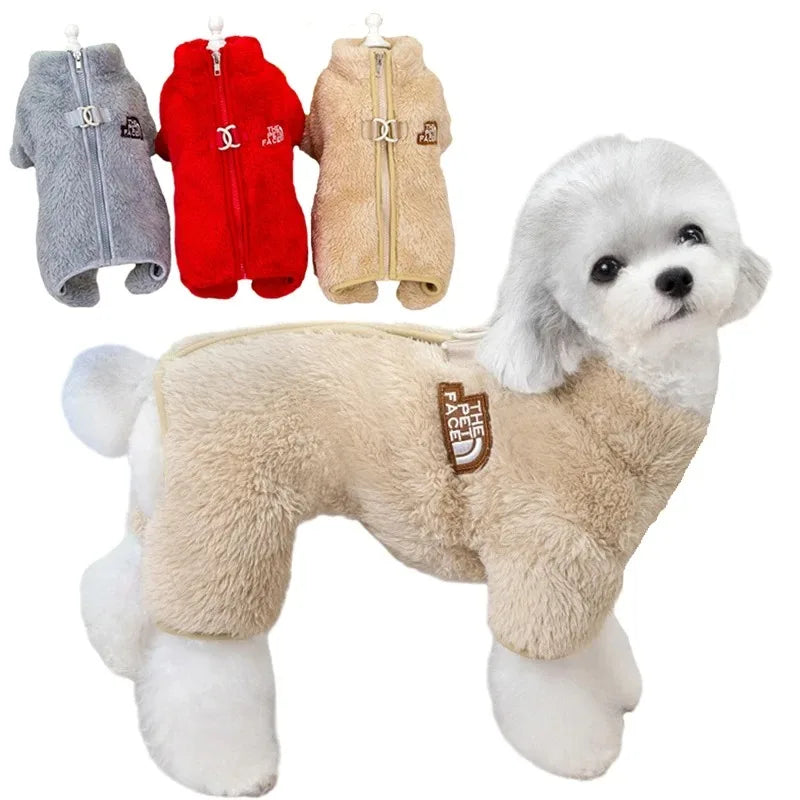Cosy Zip-Up Fleece Dog Hoodie