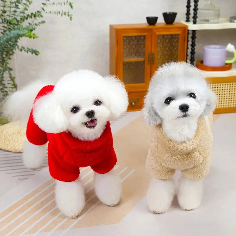 Cosy Zip-Up Fleece Dog Hoodie