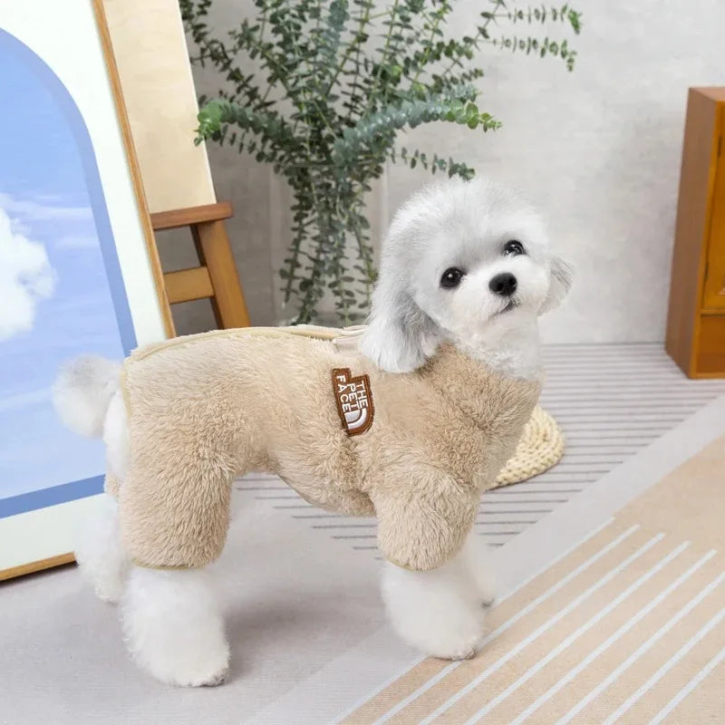 Cosy Zip-Up Fleece Dog Hoodie