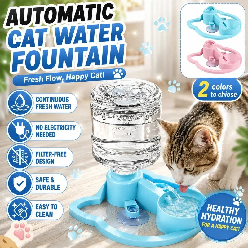 Gravity Cat Water Fountain-0