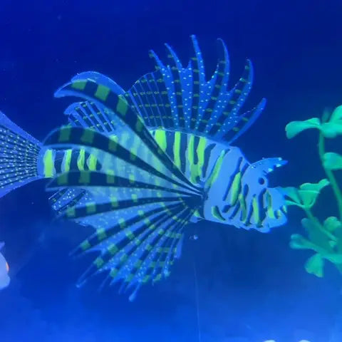 Glow Lionfish silicone ornament