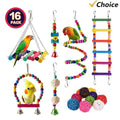 Sixteen and Sorted bird toy variety set