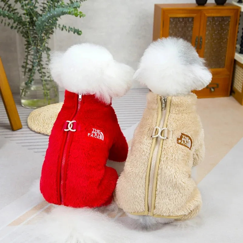 Cosy Zip-Up Fleece Dog Hoodie