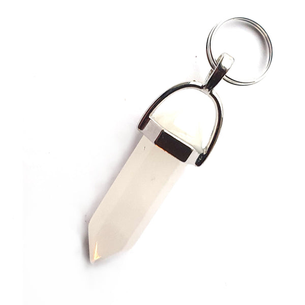 Pointed Crystal Gemstone Pet Dog Charms, genuine gemstone collar charm