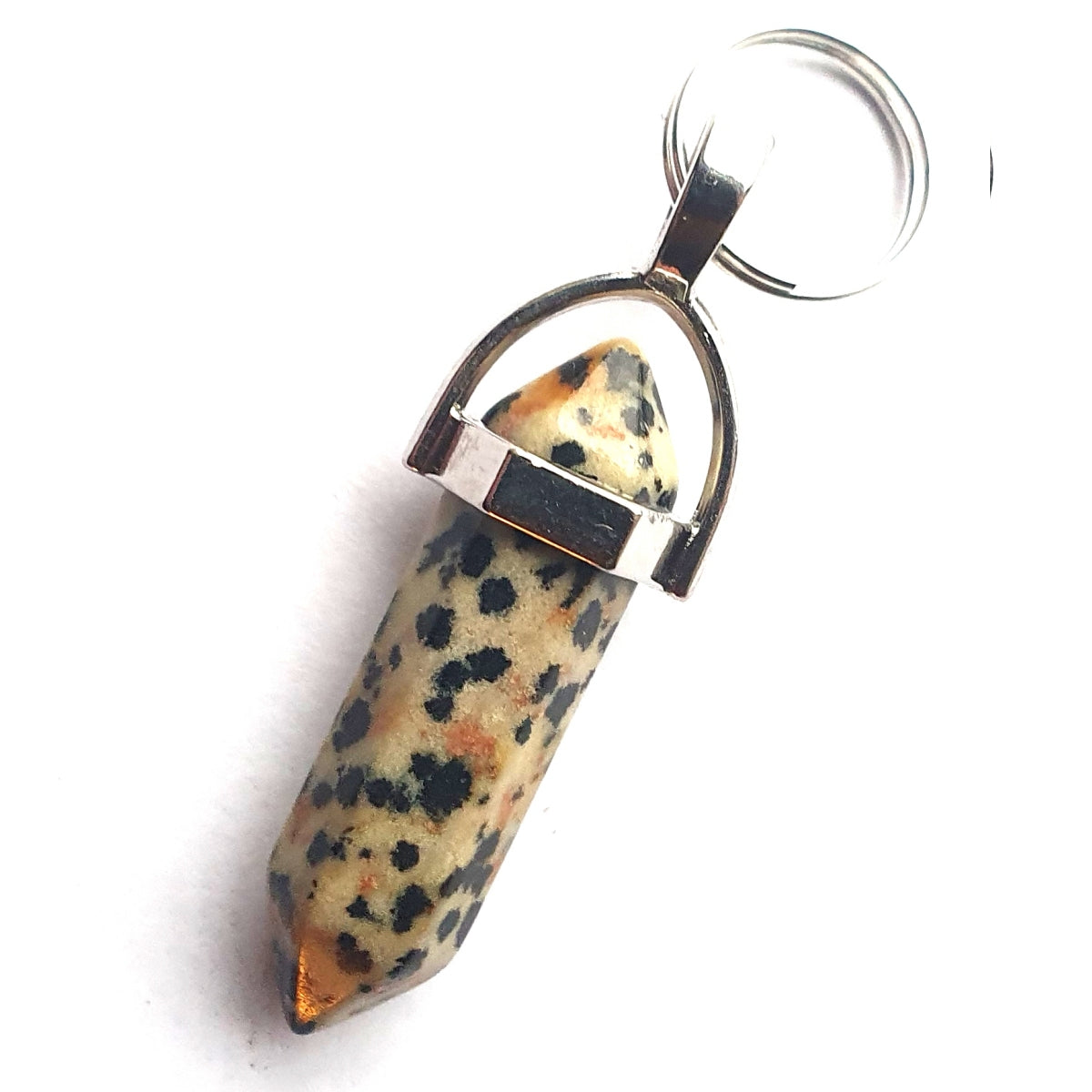Pointed Crystal Gemstone Pet Dog Charms, genuine gemstone collar charm