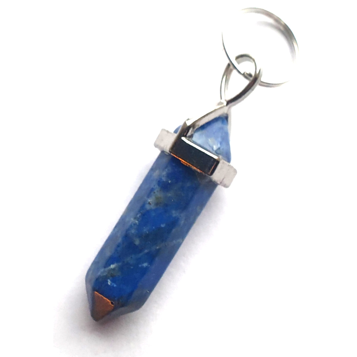 Pointed Crystal Gemstone Pet Dog Charms, genuine gemstone collar charm