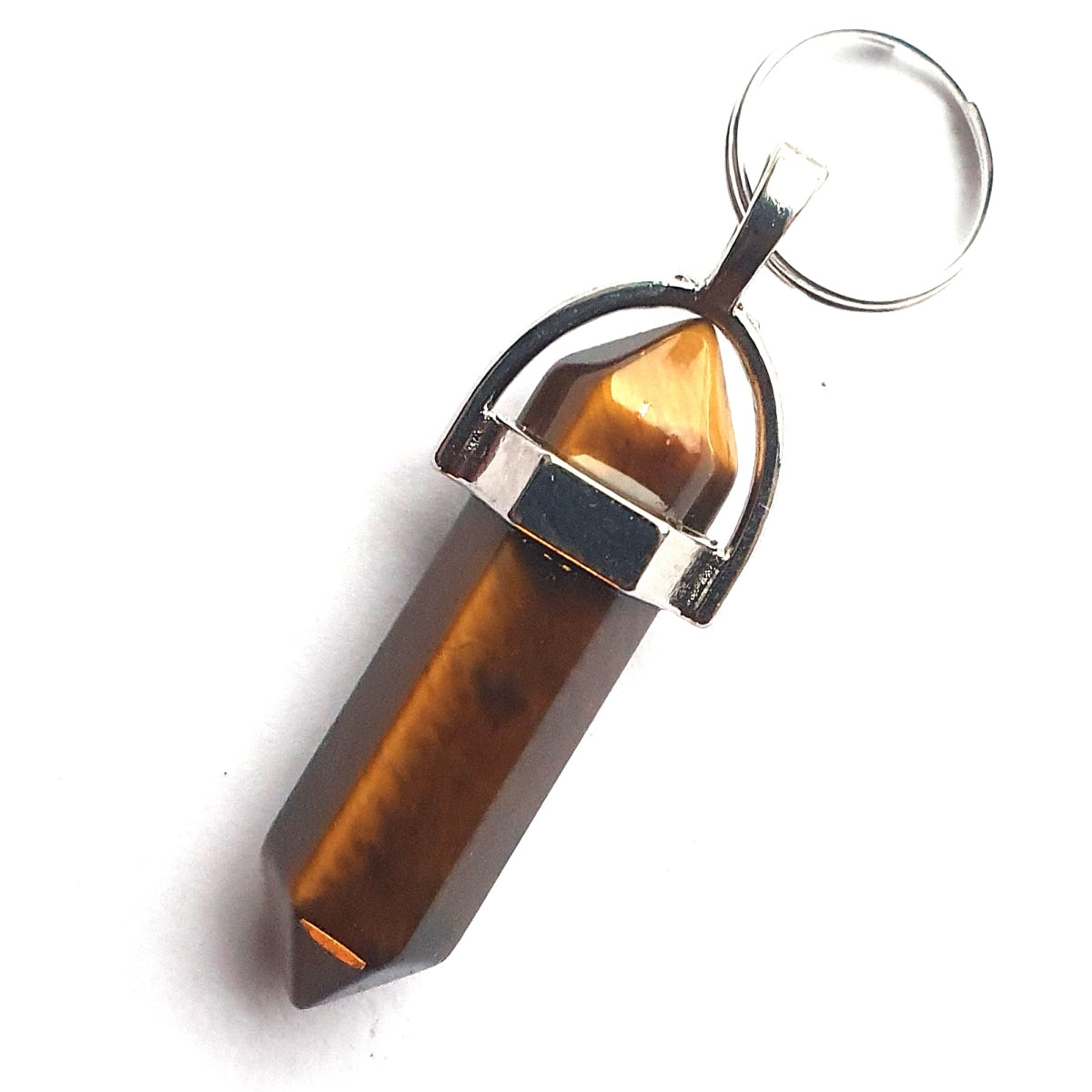 Pointed Crystal Gemstone Pet Dog Charms, genuine gemstone collar charm