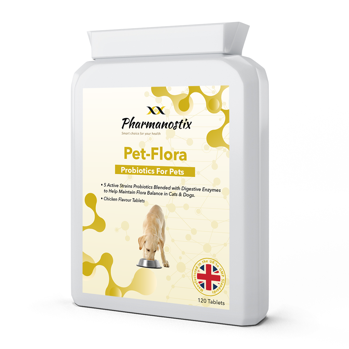 Pet-Flora Probiotic Tablets for Dogs and Cats