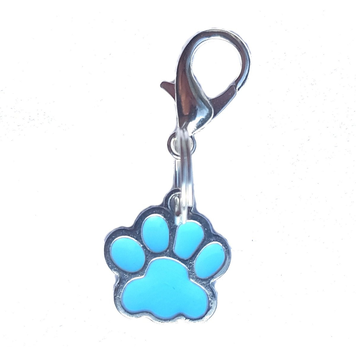 Paw Cat Dog Collar Charms, enamel paw charm