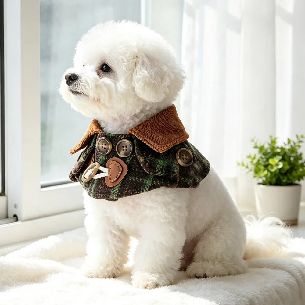 Faux Fur Dog Scarf Collar